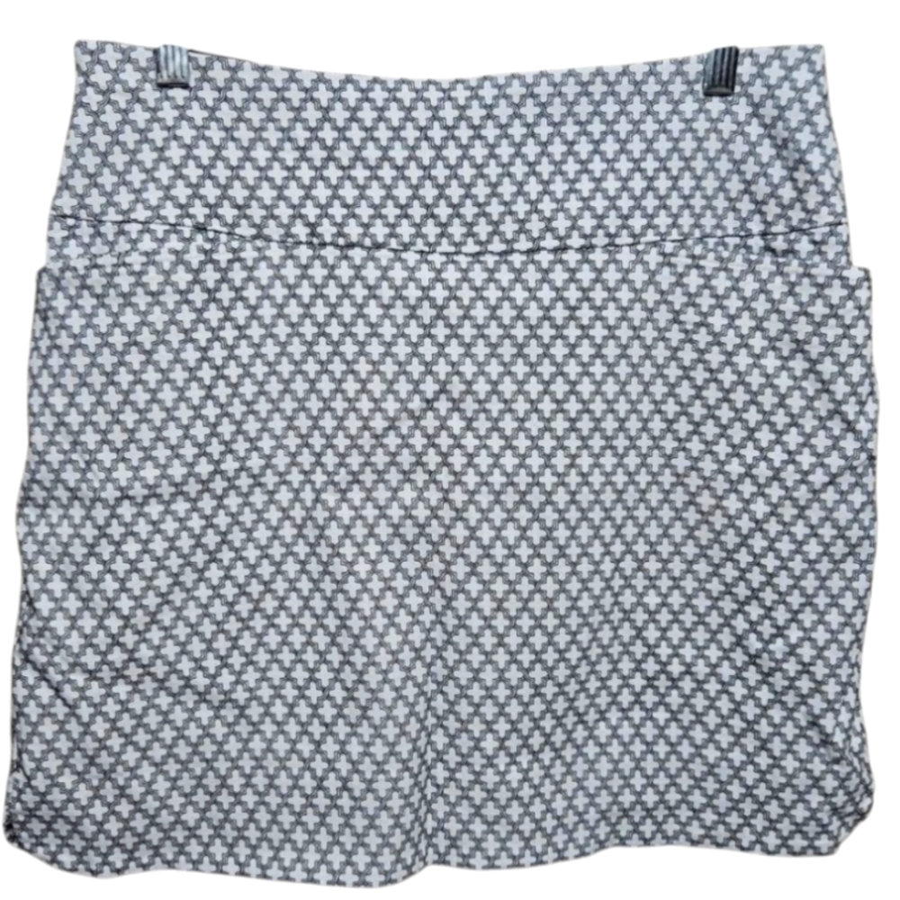 Skirt Mini Pencil Blue and White